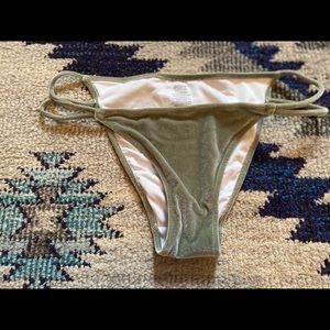 Pink Victoria Secret velvet bikini bottom